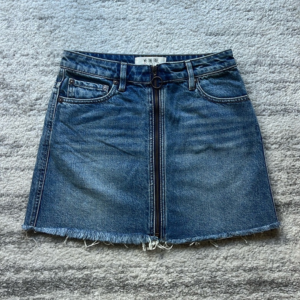 Free People Denim Skirt